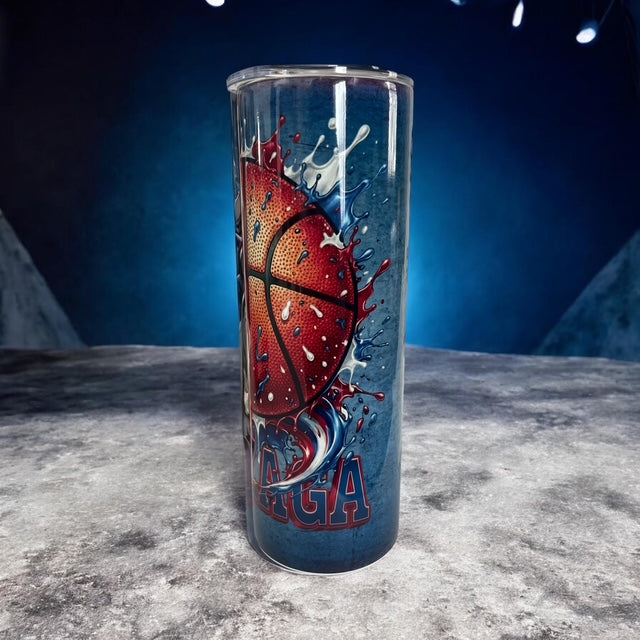 Gonzaga Basketball 20 oz Split Image Tumbler