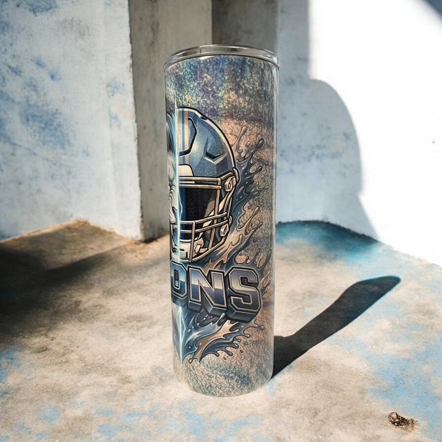 Detroit Lions 25 oz Split Image Glitter Tumbler