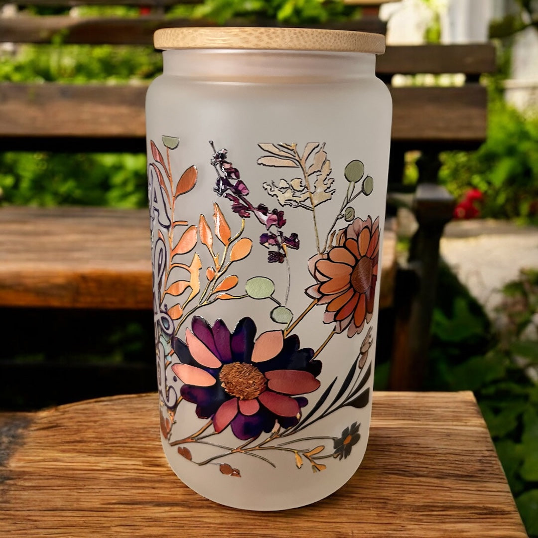 Child Of God Matte Glass Can Tumbler