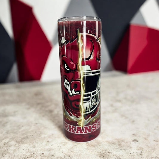 Arkansas Razorbacks 20 oz Split Image Tumbler