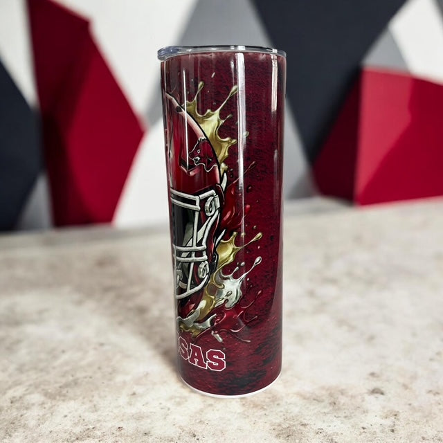 Arkansas Razorbacks 20 oz Split Image Tumbler