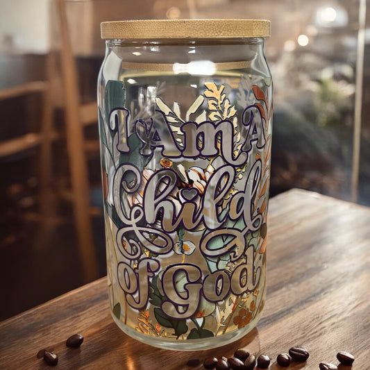 Child of God Glass Can Tumbler