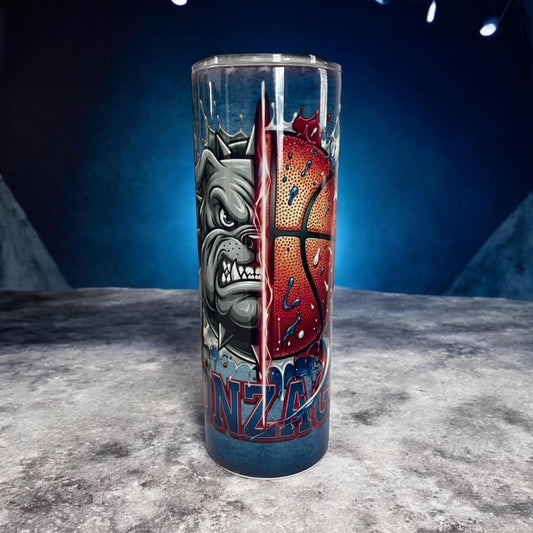 Gonzaga Basketball 20 oz Split Image Tumbler