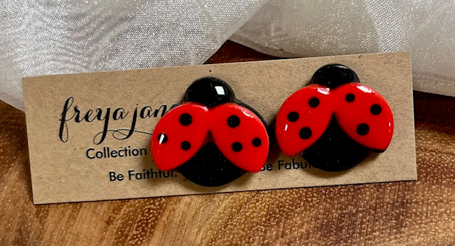 Ladybug Studs