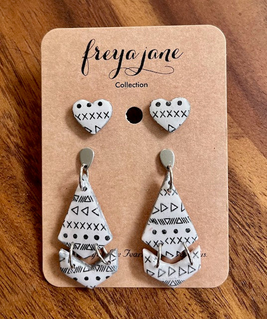 Boho Dangles with Studs