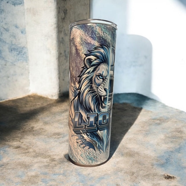 Detroit Lions 25 oz Split Image Glitter Tumbler