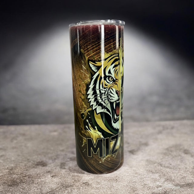 Mizzou Tigers 20 oz Split Image Tumbler