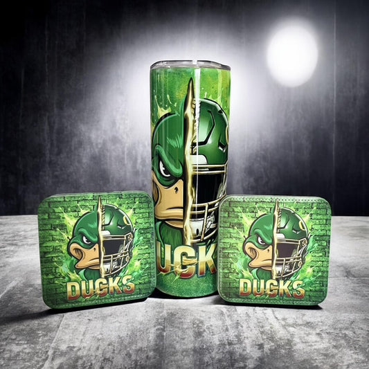 Oregon Ducks Tumbler and Coaster Package
