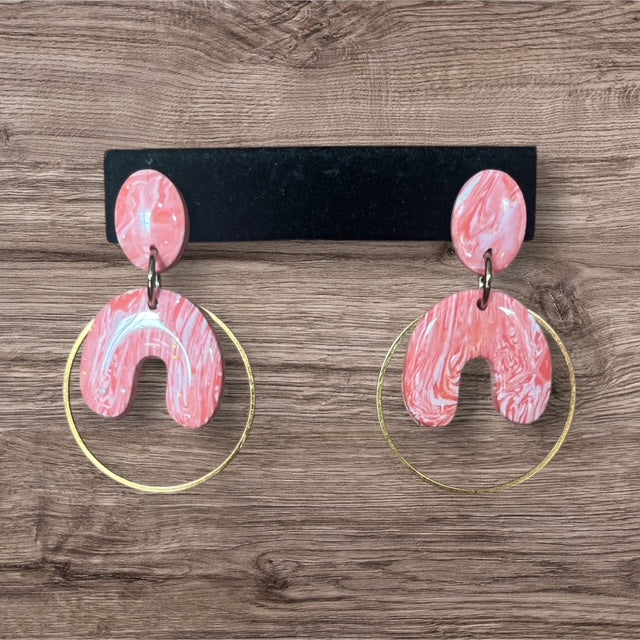 Orange Cream Small Arch Dangles