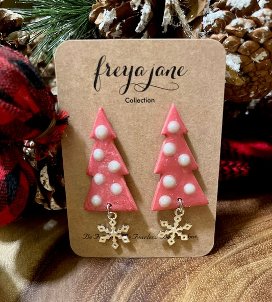 Pink Christmas Tree with Snowflake 4