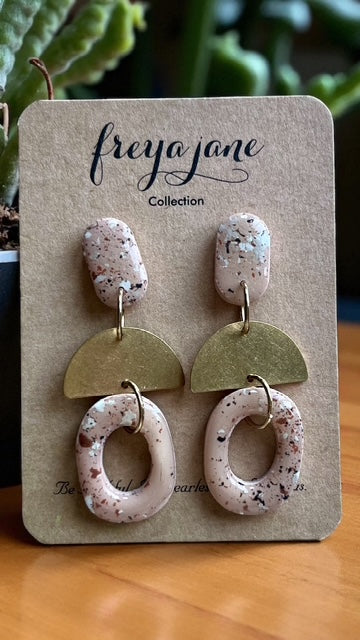 Rusty Terrazzo Dangles