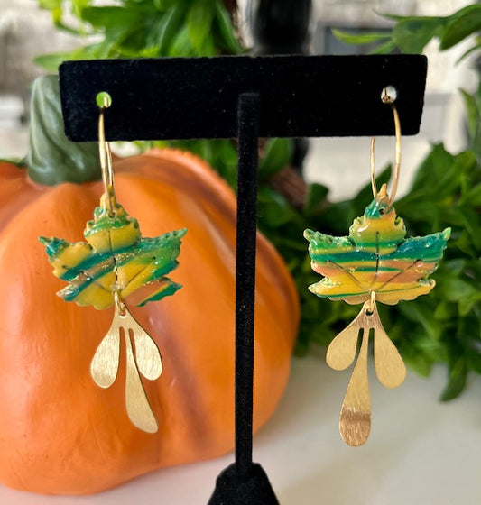 Fall Leaves Hoops