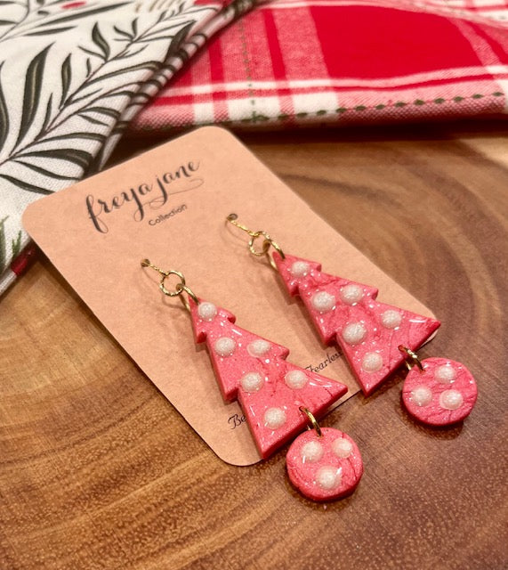 Christmas Tree Drops - Pink